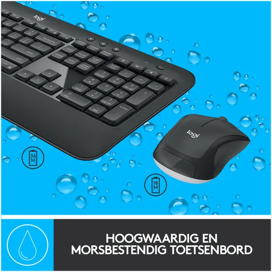 Logitech MK540 Advanced Draadloze Toetsenbord en Muis