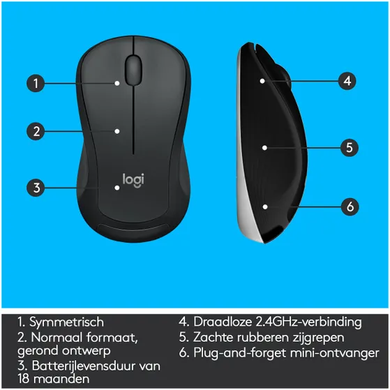 Logitech MK540 Advanced Draadloze Toetsenbord en Muis