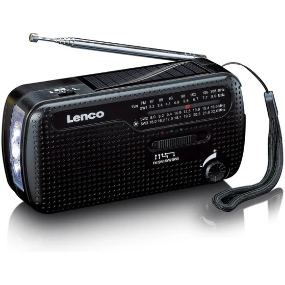 Lenco MCR-113 Noodradio Zwart