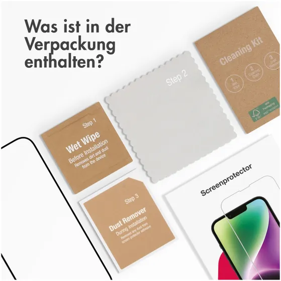 Accezz Gehard Glas Full Cover Screenprotector iPhone 15 Plus Transparant