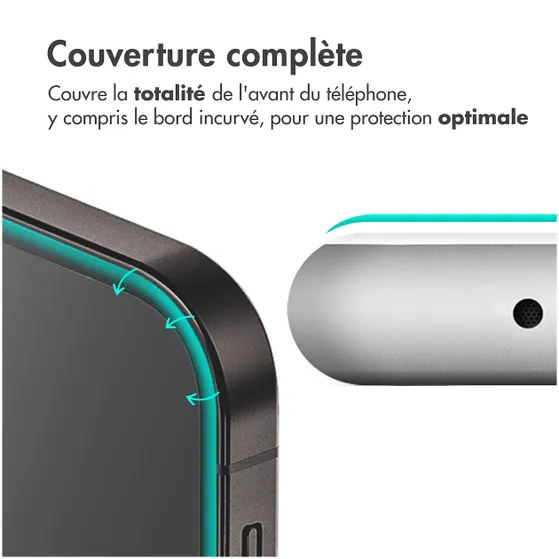 Accezz Gehard Glas Full Cover Screenprotector iPhone 15 Plus Transparant