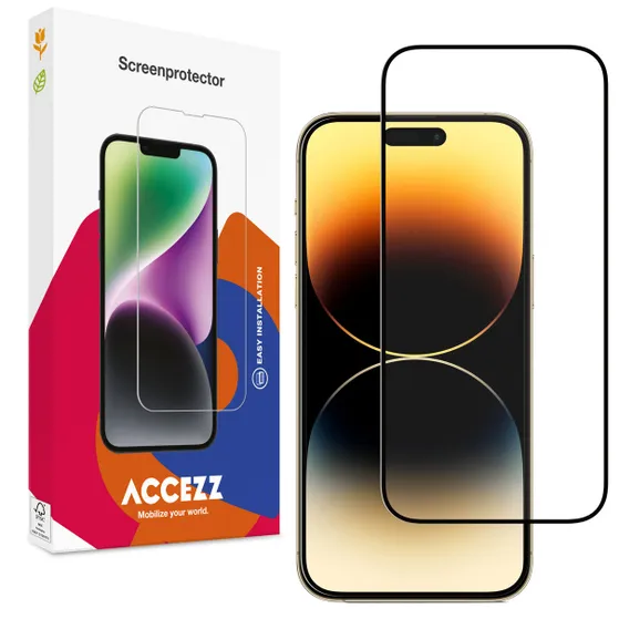 Accezz Gehard Glas Full Cover Screenprotector iPhone 15 Plus Transparant