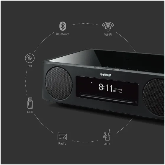 Yamaha TSX-N237D MusicCast 200 Zwart