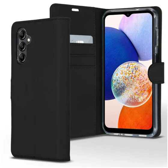 Accezz Wallet Softcase Bookcase Samsung Galaxy A14 (5G/4G) Zwart