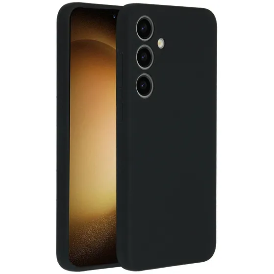 Accezz Liquid Silicone Backcover Samsung Galaxy S24 Plus Zwart