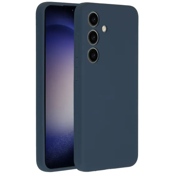 Accezz Liquid Silicone Backcover Samsung Galaxy S24 Donkerblauw