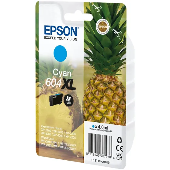 Epson 604XL Cartridge Cyaan