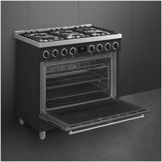 Smeg B91GMMBNLK2 Mat zwart