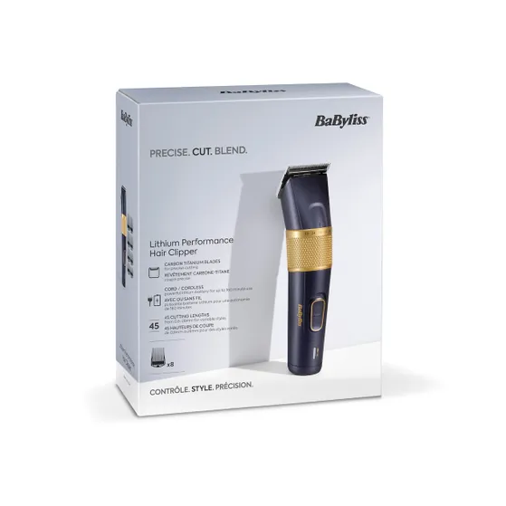 BaByliss E986E Lithium Power Tondeuse Zwart