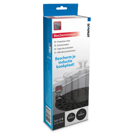 Scanpart Inductie beschermmatjes set 2x20/2x26cm