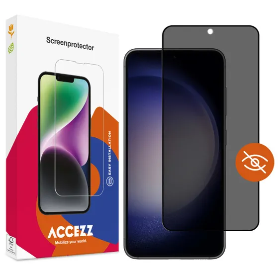 Accezz Gehard Glas Privacy Screenprotector Samsung Galaxy S22 / S23 Transparant