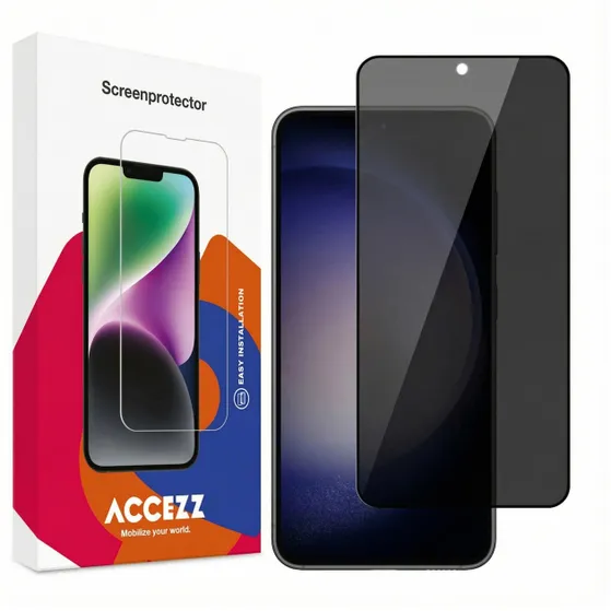 Accezz Gehard Glas Privacy Screenprotector Samsung Galaxy S22 / S23 Transparant