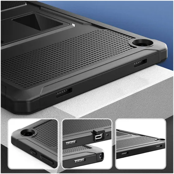 Accezz Rugged Back Case Samsung Galaxy Tab A9 Plus Zwart