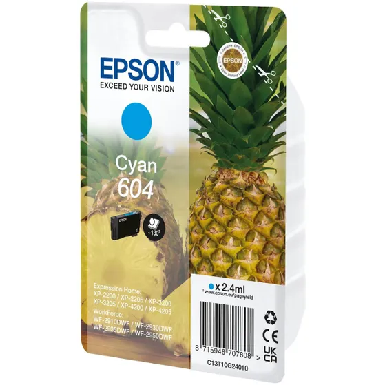 Epson 604 Cartridge Cyaan