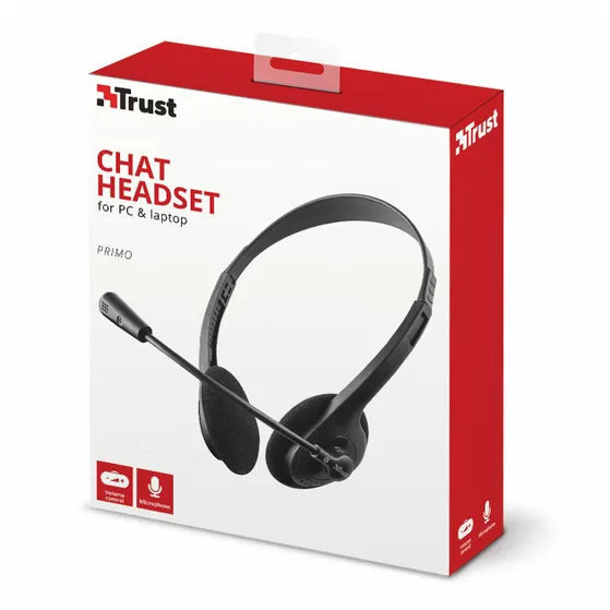 Trust Primo Chatheadset Zwart