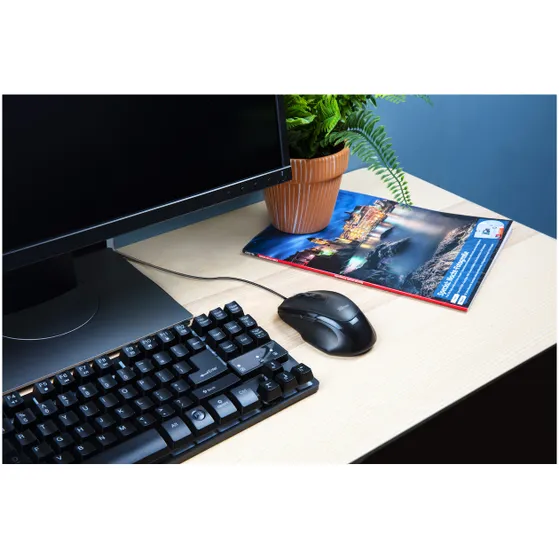 Trust Voca Comfortabele muis Zwart