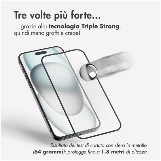 Accezz Triple Strong Full Cover Glas Screenprotector met applicator Samsung Galaxy A54 / S23 FE Transparant