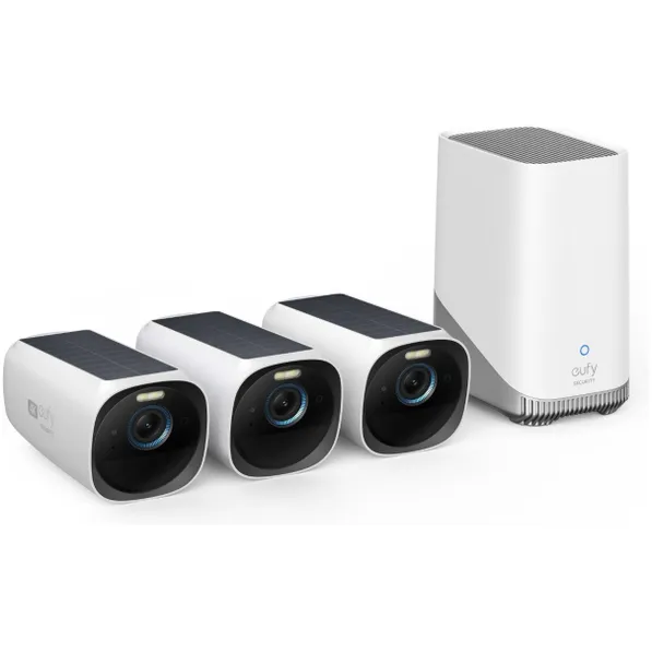 Expert Eufy EufyCam 3 3-pack + HomeBase 3 aanbieding