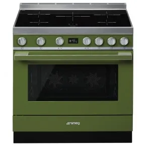Expert Smeg CPF9IPOG Olijfgroen aanbieding