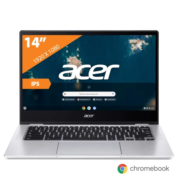 Expert Acer Chromebook Spin 314 (CP314-1HN-C79G) Zilver aanbieding