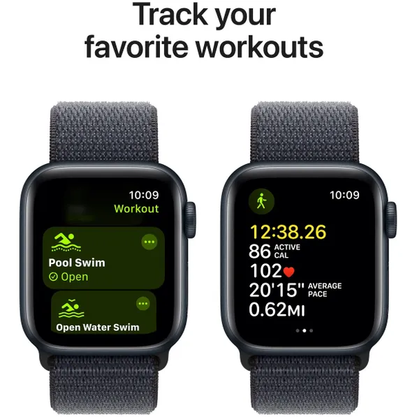 Apple Watch SE GPS 40mm Aluminium Case met Ink Sport Loop Middernacht Smartwatch kopen Expert