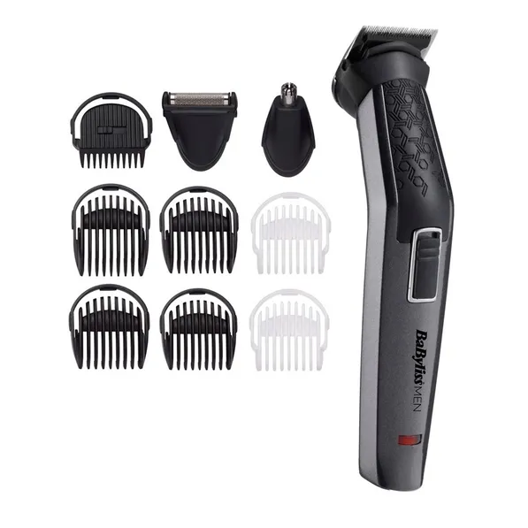 Expert Babyliss MT727E 10 in 1 Carbon Titanium Multi Trimmer Zwart aanbieding
