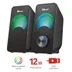 Trust Arys Compact RGB LED 2.0 speaker set Zwart