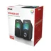 Trust Arys Compact RGB LED 2.0 speaker set Zwart