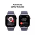 Apple Watch Series 11 GPS 42mm Silver Aluminium Case met Purple Fog Sport Band - M/L Zilver