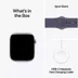Apple Watch Series 11 GPS 42mm Silver Aluminium Case met Purple Fog Sport Band - M/L Zilver