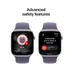 Apple Watch Series 11 GPS 42mm Silver Aluminium Case met Purple Fog Sport Band - S/M Zilver