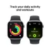 Apple Watch Series 11 GPS 42mm Space Grey Aluminium Case met Black Sport Band - M/L Spacegrijs