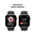 Apple Watch Series 11 GPS 42mm Space Grey Aluminium Case met Black Sport Band - M/L Spacegrijs