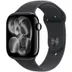 Apple Watch Series 11 GPS 46mm Jet Black Aluminium Case met Black Sport Band - M/L Zwart