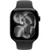 Apple Watch Series 11 GPS 46mm Jet Black Aluminium Case met Black Sport Band - M/L Zwart