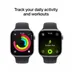 Apple Watch Series 11 GPS 46mm Space Grey Aluminium Case met Black Sport Band - M/L Spacegrijs