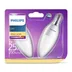 Philips LED lamp E4 4W 250Lm kaars mat 2 stuks