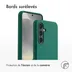 Accezz Liquid Silicone Backcover met MagSafe voor Samsung Galaxy S24 FE Groen
