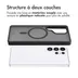 Accezz Rugged Frosted MagSafe Backcover voor Samsung Galaxy S25 Ultra Zwart
