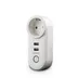Marmitek POWER SI - Smart Wi-Fi power plug - 15A | 2 USB | on/off manual & automatic | energy meter | G plug Wit