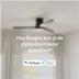 Hombli Smart Ceiling Fan & Light - Black & Black Wood