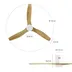 Hombli Smart Ceiling Fan & Light - White & Light Wood