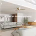 Hombli Smart Ceiling Fan & Light - White & Light Wood