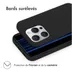 Accezz Color Backcover iPhone 15 Pro Zwart