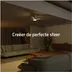 Hombli Smart Ceiling Fan & Light - White & White Wood