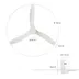 Hombli Smart Ceiling Fan & Light - White & White Wood