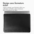 Accezz Leather hoes voor MacBook 14 inch Zwart