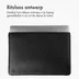 Accezz Leather hoes voor MacBook 15 inch Zwart