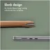 Accezz Leather hoes voor MacBook 15 inch Lichtbruin
