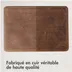 Accezz Leather hoes voor MacBook 16 inch Lichtbruin